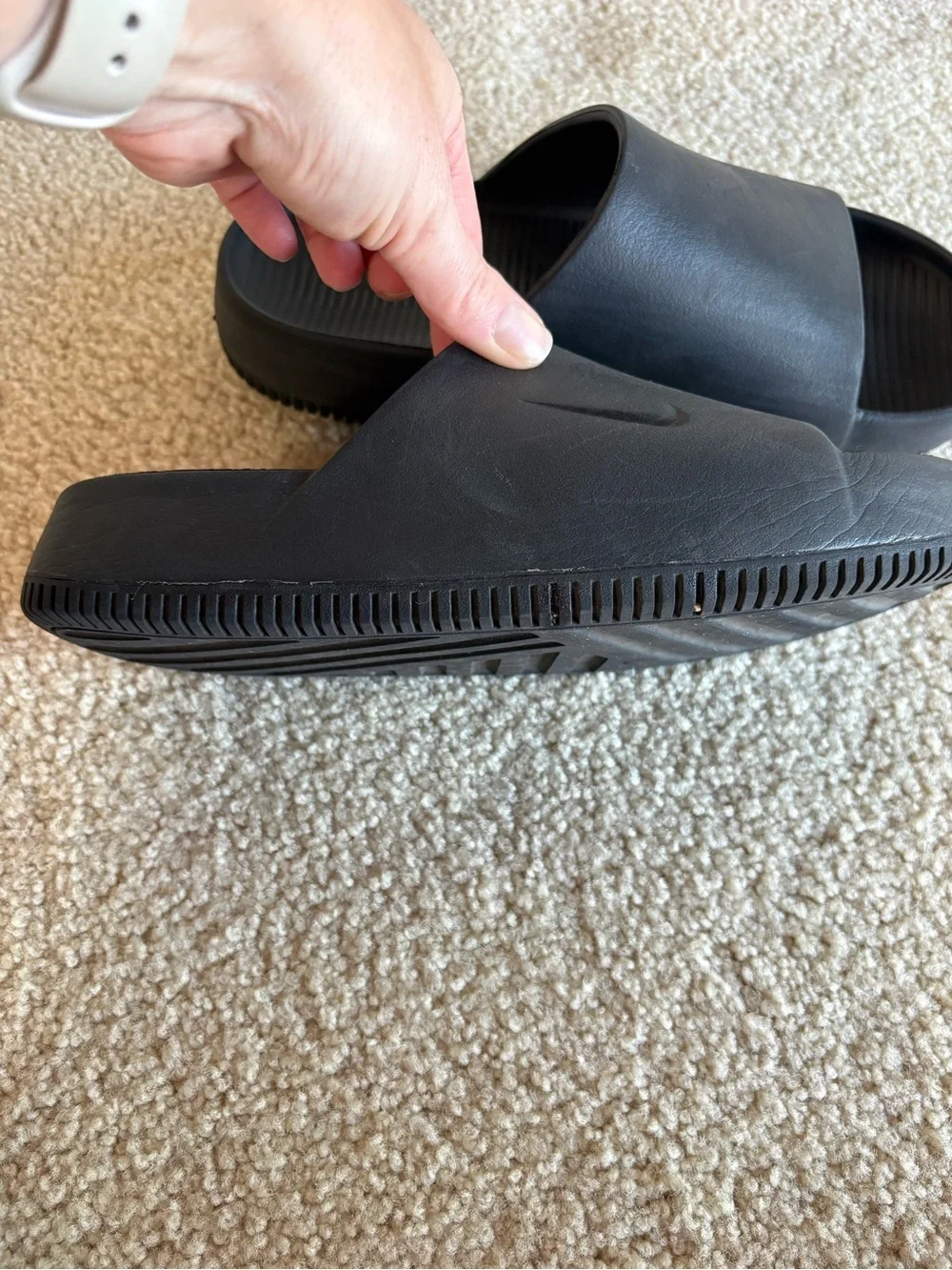 Men's Black Slide Sandals - Classic Slip-On Comfort